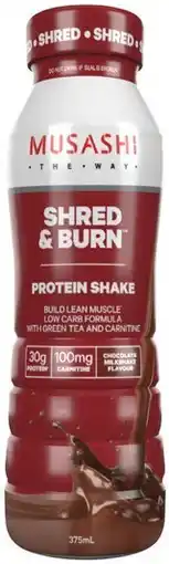 IGA Musashi Protein Drink 375mL Selected Varieties offer