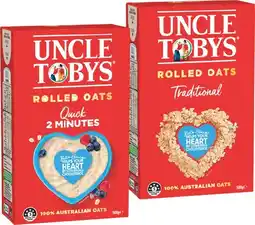 IGA Uncle Tobys Traditional or Quick Rolled Oats 500g offer