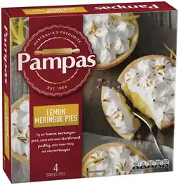 IGA Pampas Lemon Meringue Single Serve Pies 4 Pack offer