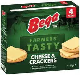 IGA Bega Cheese & Crackers 4x28g Selected Varieties offer