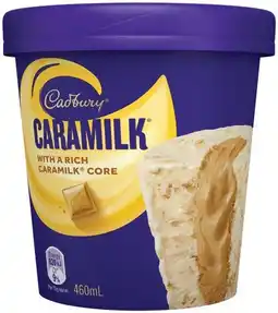 IGA Cadbury Ice Cream Tub 460mL Selected Varieties offer