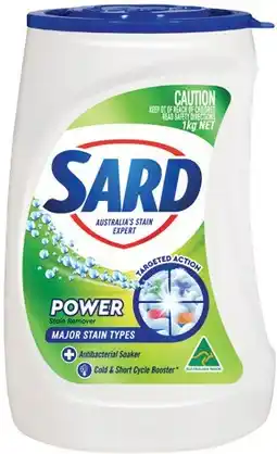 IGA Sard Stain Remover Powder 900g‑1kg Selected Varieties offer