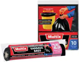 IGA Multix Garbage Bags Drawtight Extra Wide & Extra Large 10 Pack or Extra Wide 25 Pack offer