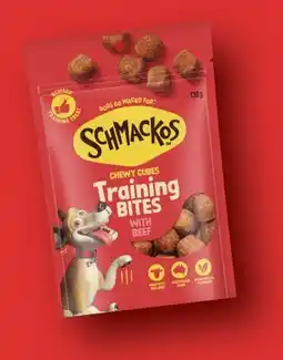 IGA Schmackos Training Bites Dog Treats 130‑155g Selected Varieties offer