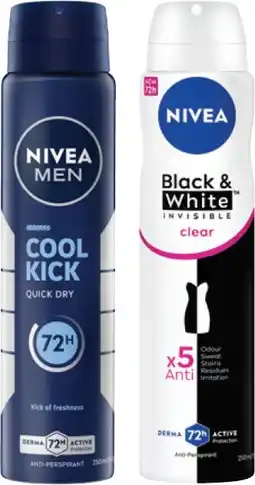 IGA Nivea Anti‑perspirant Deodorant 250mL Selected Varieties offer