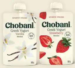 IGA NEW Chobani Greek Yogurt Pouch 140g Selected Varieties offer