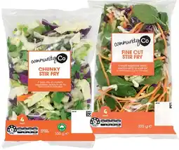 IGA Community Co Chunky Stir Fry 350g or Fine Cut Stir Fry 335g offer
