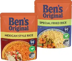 IGA Ben’s Original Rice 240‑250g Selected Varieties offer