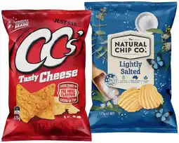 IGA The Natural Chip Co. Chips 150‑175g or CC’s Corn Chips 175g Selected Varieties offer