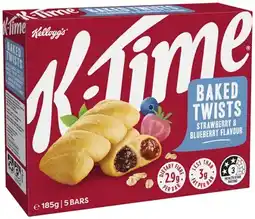 IGA Kellogg’s K‑Time Baked Twists 5 Pack Selected Varieties offer