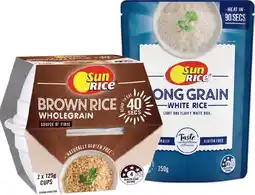 IGA SunRice 90 Seconds Microwave Rice 250g or Rice Cup 2 Pack Selected Varieties offer