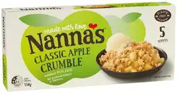 IGA Nanna’s Fruit Crumble 550g Selected Varieties offer