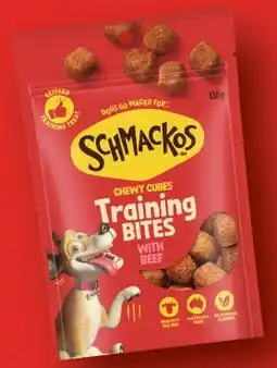 IGA Schmackos Training Bites or Tasty Bites Dog Treats 130‑155g Selected Varieties offer