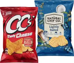 IGA The Natural Chip Co. Chips 150‑175g or CC’s Corn Chips 175g Selected Varieties offer