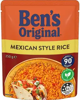 IGA Ben’s Original Rice 240‑250g Selected Varieties offer