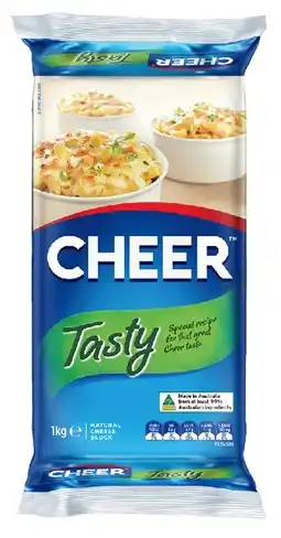 IGA Cheer Cheese Block 1kg Selected Varieties offer