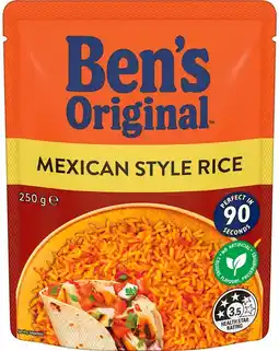 IGA Ben’s Original Rice 240‑250g Selected Varieties offer
