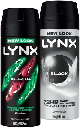 IGA Lynx Antiperspirant or Deodorant 165mL Selected Varieties offer