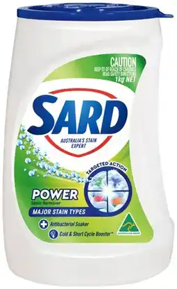 IGA Sard Stain Remover Powder 900g‑1kg Selected Varieties offer