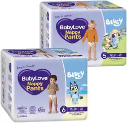 IGA BabyLove Nappy Pants 22‑34 Pack Selected Varieties offer