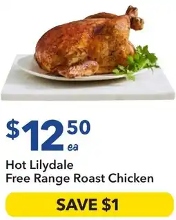 Ritchies Hot Lilydale Free Range Roast Chicken offer