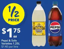 Ritchies Pepsi & Solo Varieties offer