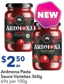 Ritchies Ardmona Pasta Sauce Varieties offer