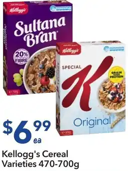 Ritchies Kellogg's Cereal Varieties offer