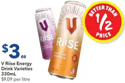 Ritchies V Riise Energy Drink Varieties offer