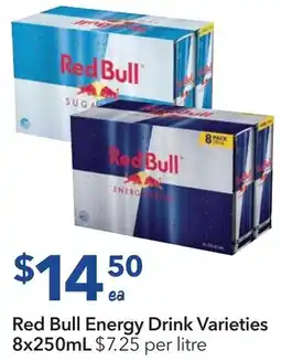 Ritchies Red Bull Energy Drink Varieties offer