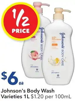 Ritchies Johnson's Body Wash Varieties offer
