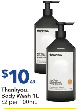 Ritchies Thankyou. Body Wash offer
