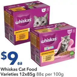 Ritchies Whiskas Cat Food Varieties offer