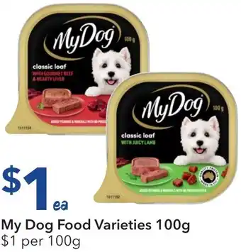 Ritchies My Dog Food Varieties offer