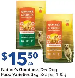 Ritchies Nature's Goodness Dry Dog Food Varieties offer