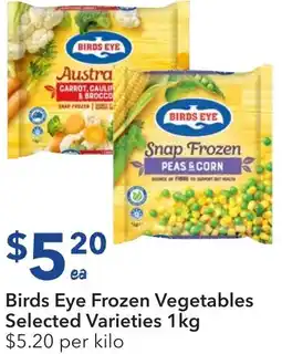 Ritchies Birds Eye Frozen Vegetables Selected Varieties offer