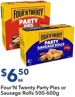 Ritchies Four'N Twenty Party Pies or Sausage Rolls offer