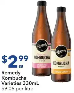 Ritchies Remedy Kombucha Varieties offer