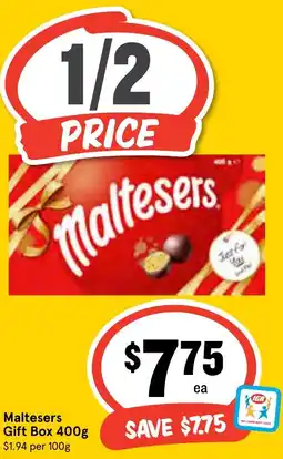 Ritchies Maltesers Gift Box offer
