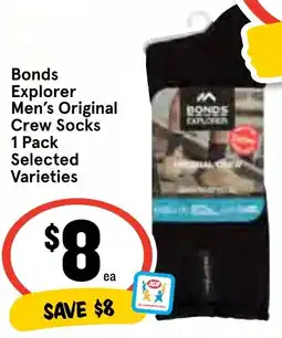 Ritchies Bonds Explorer Men's Original Crew Socks offer