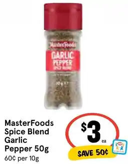 Ritchies MasterFoods Spice Blend Garlic Pepper offer