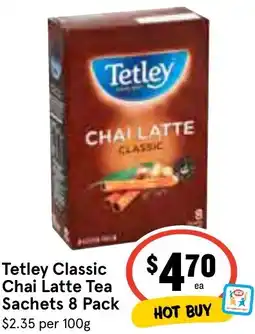 Ritchies Tetley Classic Chai Latte Tea Sachets offer