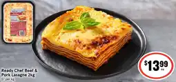 Ritchies Ready Chef Beef & Pork Lasagne offer