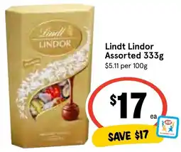 Ritchies Lindt Lindor Assorted offer