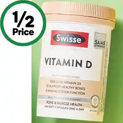 Woolworths Swisse Ultiboost Vitamin D Capsules Pk 400 offer