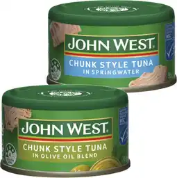 Coles John West Tuna Tempters 95g offer
