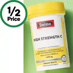Woolworths Swisse Ultiboost High Strength C Tablets Pk 150 offer
