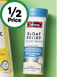 Woolworths Swisse Ultiboost Bloat Relief Smart Melt Tablets Pk 30 offer