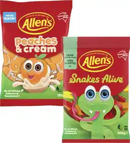 Coles Allen's Lollies 140g-200g offer