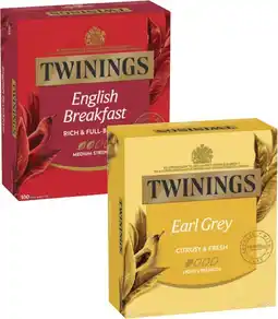Coles Twinings Tea Bags 80 Pack-100 Pack offer